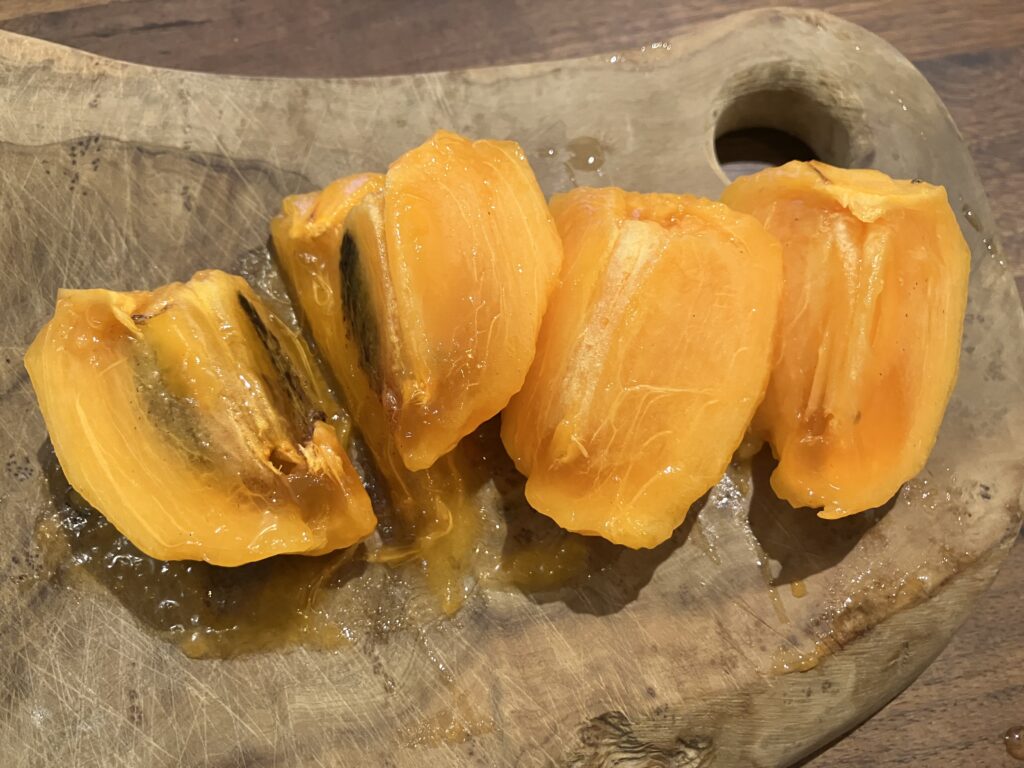 渋抜きした渋柿